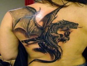 Tatuajes de dragones espalda 